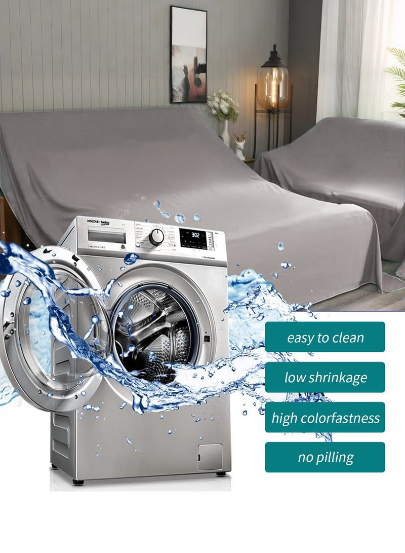 INFOSUN Outdoor Furniture Cover Set Durable Sofa Set Cover Premium Garden Furniture Cover Outdoor Furniture Cover Suitable for Sofa Sets and Dining Sets Dustproof Garden Furniture Cover Set (Grey) - Image 5